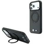 BMW BMW001324 Kevlar Ring Stand 360 MagSafe telefono dėklas iPhone 18 Pro Max / 17 Pro Max, antracito spalvos
