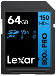 &bdquo;Lexar 800xPRO 64 GB SDXC UHS-I&ldquo; atminties kortelė &ndash; 150 MB/s, U3, V30, 10 klasė