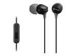 Sony MDR-EX15AP laidinės ausinės, 8&ndash;22000 Hz, skambučiai/muzika, 3 g, juodos
