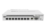 Mikrotik CRS309-1G-8S+ valdomas gigabito eterneto (10/100/1000) jungiklis su PoE, baltas