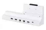 Samsung Flip4 prijungimo dėklas pilka/balta USB-A USB-B USB-C