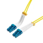 Lanview LVO231408-FLEX optinis &scaron;viesolaidinis kabelis 3 m LC/LC geltonas