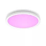 Philips Hue White and colour ambience Surimu Round Panel protingas lubinis &scaron;viestuvas, Bluetooth/Zigbee, baltas, LED, nekeičiama lemputė