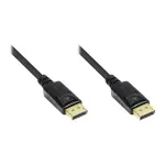 Alcasa DisplayPort/DisplayPort laidas - 5 m - DisplayPort jungtys - Vyri&scaron;ki - Auksuoti kontaktai - Juodas (4810-050G)