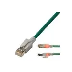 EasyLan DualBoot LED pataisas RJ45 S/FTP Cat.6 (Class E) su saCon ki&scaron;tuku - LSOH - turkio spalvos - 1 m