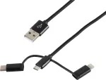 USB laidas ShiverPeaks BS14-50068 1 m USB A &ndash; Micro-USB B juodas