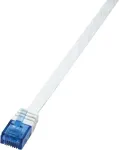 Logilink SlimLine - jungiamasis laidas - RJ-45 (ki&scaron;tukas) - RJ-45 (ki&scaron;tukas) - 1 m - UTP - CAT 6 - baltas (CF2031U)