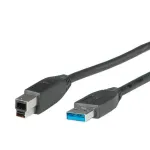 ROLINE USB kabelis - USB A tipas (ki&scaron;tukas) į USB B tipą (ki&scaron;tukas)