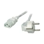 EFB-Elektronik maitinimo laidas su įžemintu ki&scaron;tuku 90&deg; - C13 180&deg;, pilkas, 3,0 m, 3 x 1,00 mm&sup2; (EK501.3V2)