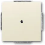 BUSCH JAEGER 1742-82 &ndash; Baltas metalinis blizgus jungiklio rėmelis 63&times;63 mm