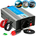 Įtampos keitiklis Extralink OPIP-300W 12V 300W grynas sinusas, aliuminio korpusas, aktyvus au&scaron;inimas