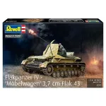 Plastikinis modelis tankas REVELL Flakpanzer IV 3.7 cm Flak 43 1:72