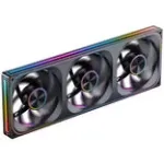 Korpuso ventiliatoriai Jonsbo ZA-420BR PWM Reverse ARGB &mdash; 3&times;140 mm, juodi