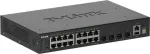 D-Link 20 prievadų Gigabit kroviklis Smart Managed Switch su 4 x 10G SFP+ prievadais