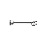 Intel - SATA- / SAS-Cable - 4i MiniLink SAS (SFF-8611) (M) tiesus į 4i MiniLink SAS (SFF-8611) (M) lenktas - 75,5 cm
