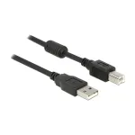 USB laidas DeLOCK 83566 USB 2.0 1m USB A USB B juodas