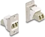 Delock 67169 &scaron;viesolaidinis Keystone modulis Panel Mount, LC Duplex, kūginis, lizdas&ndash;lizdas