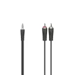 Hama Essential Line 00200720 juodas garso laidas, 3,5 mm stereo mini jack &ndash; RCA, 1,5 m