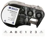 Brady Corporation M4C-500-595-WT-BK Vinilo juoda į balta 12,70 mm x 7,62 m nuolatinė (170818)