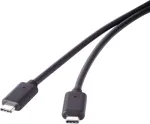 USB 3.1 Gen 2 laidas Renkforce 1x USB-C jungtis 1,50 m Juoda