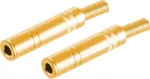 Jungtis vielai ShiverPeaks BS50400-G2 6,3 mm auksinė moteri&scaron;ka 2 vnt.
