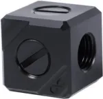 Alphacool Eiszapfen jungiamasis terminalas 5-jų G1/4 vidinis sriegis - juodas acetatas (17556)