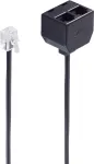 Telefono kabelis ShiverPeaks BS71231 0.1 m juodas