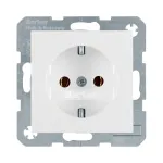 berker 47431909 rozetė sieninė CEE 7/4 (F tipas) 16 A 250 V balta plastikinė