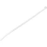 StarTech.com 10 col. (25 cm) kabelių rai&scaron;čiai &ndash; 1/8 col. (4 mm) plotis, 2-5/8 col. (68 mm) ry&scaron;ulio skersmuo, 50 svarų (22 kg) tempimo stipris, nailoniniai savaime užsifiksuojantys rai&scaron;čiai su lenktu galu, 94V-2/UL sertifikuoti, 1000 vnt. pakuotė &ndash; balti