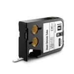 DYMO XTL terminio susitraukimo vamzdeliai etiketėms | 6 mm x 2,7 m | juoda ant baltos