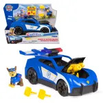 PAW Patrol: Search & Rescue, Chase Launch 'N' Rescue Cruiser su figūrėle ir 2 sviediniais, &scaron;viesomis, garsais ir paslėptu paleidimo mechanizmu, žaislai vaikams nuo 3 metų