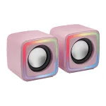 Mars Gaming MSCUBEP Pink RGB kompiuteriniai garsiakalbiai 8W DSP garso procesorius