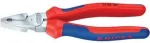 Knipex kombinuotos replės su jėgos perdavimu, 180 mm, chromuotos, daugiakomponentė rankena