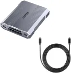 Unitek R1022C01 CFexpress Type B, SD ir microSD kortelių skaitytuvas su USB-A stotelė