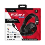 Belaidis žaidimų ausinių rinkinys HyperX Cloud Flight 2 &mdash; Uždedamos, Juodos