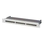 EFB Elektronik 19 inch 1U 24 prievadų ki&scaron;tukinė panelė, neužpildyta, pilka (RAL 7035)