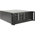 INTER-TECH IPC 4U-4508 Black 4U serverinis/kompiuterio korpusas, montuojamas į stelažą
