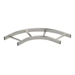OBO Bettermann KS90-400 R=300 HDG Kampinė detalė &ndash; kabelių lovio kampas, 90&deg;, 400 mm plotis, kar&scaron;tai cinkuotas