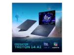 Acer Predator Triton 14 AI PT14-52T-987D Copilot+ PC 14,5 colių WQ2.8K OLED jutiklinis 120Hz ne&scaron;iojamasis kompiuteris, Intel Core Ultra 9 288V, 32GB RAM, Windows 11 Home