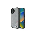 BMW M Perforated Tricolor Line MagSafe Hard Case, skirta Apple iPhone 16 6,1 inch - Pilka