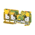 Weidm&uuml;ller A-Series Universal A3C 10 PE Apsauginis įžeminimo gnybtų blokas, varžtinis sujungimas, 10 mm&sup2;, žalias/geltonas