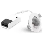 LEUCHTEK GMBH SPR-6W-XWW Įleidžiamas LED prožektorius, IP44, aliuminis, pasukamas, pasirenkama &scaron;viesos spalva