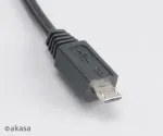 Akasa AK-CBUB05-10BK USB 2.0 laidas &ndash; USB-A į Micro-USB-B &ndash; 1 m &ndash; juodas