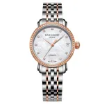 Emile Chouriet moteri&scaron;kas laikrodis 011168L306982 (30mm) &ndash; automatinis, nerūdijantis plienas, baltas ciferblatas, pilka apyrankė