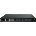 DCN S4200-28P-PL-SI-R2 valdomas 2 lygio PoE+ komutatorius, 24x Gigabit PoE+ prievadai, 4x SFP, 200 W