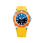 BOBROFF MAN BF0003bnBFSTA automatinis analoginis laikrodis, 44 mm nerūdijančio plieno korpusas, odinė apyrankė, ruda