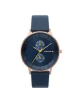Police vyrų kvarcinis analoginis laikrodis R1451293002 42mm juodas ciferblatas odinis dirželis
