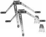 DELTA OPTICAL OMP-50R45-70 Sieninis laikiklis antenos stiebui tvirtinti, cinkuotas plienas, 50 mm atitraukimas, 45&ndash;70 mm stiebo skersmuo