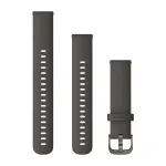 Garmin QuickFit 18 mm Silicone Watch Band Graphite with Slate Gray Stitching 010-12932-0E