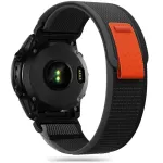 TECH-PROTECT Nylon Watch Strap for Garmin Fenix 5 / 6 / 6 Pro / 7 &ndash; Black/Orange